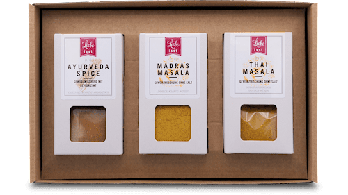 Geschenkpaket "3er India Spice Schachteln"